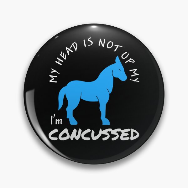Item preview, concussion, head injury, funny self deprecating, humorous, TBI,  traumatic brain injury awareness month, TBI, concussed themed design on a T-shirt, sticker, and mug designed and sold by smichaeliv.