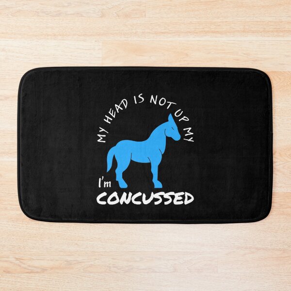 Item preview, concussion, head injury, funny self deprecating, humorous, TBI,  traumatic brain injury awareness month, TBI, concussed themed design on a T-shirt, sticker, and mug designed and sold by smichaeliv.