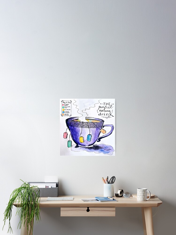 Alternate view of tea Poster