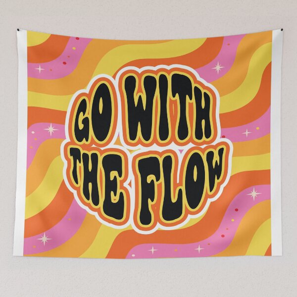 Item preview, Retro Go With Flow Swirl designed and sold by bolimj.
