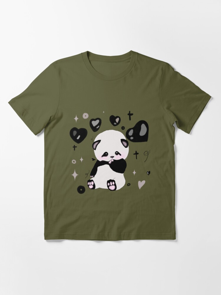 Kawaii pastel panda Aesthetic cute Korean black and white panda classic  Tee Coffee Mug for Sale by Loveartse