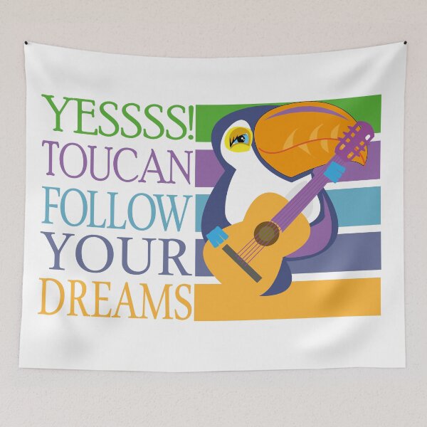 Item preview, Cute little toucan with a dream to play guitar! designed and sold by melissamaduka.