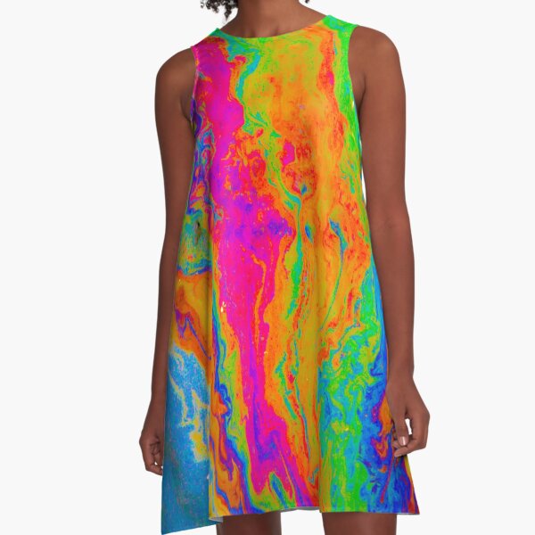 Tie Dye Pride A-Line Dress