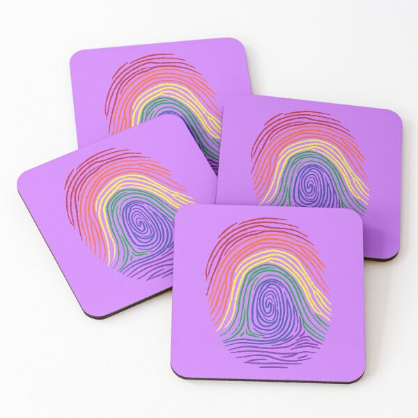 Item preview, Lgbtq Pride finger print designed and sold by corecropllc.