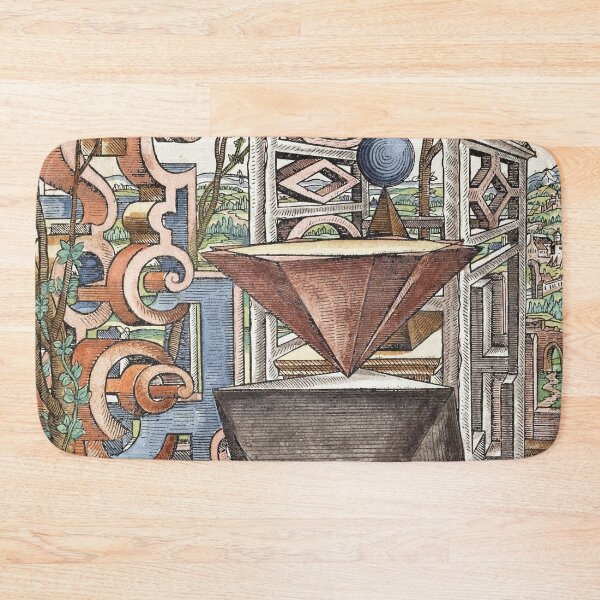 Item preview, Geometria et Perspectiva Pl 03 Impresión de Bellas Artes, Lorenz Stoer, Arquitectura del paisaje geométrico designed and sold by TeeARTHY.