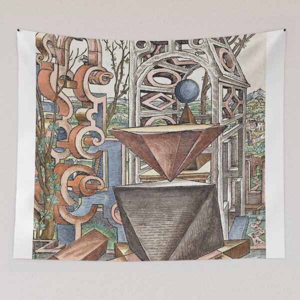 Item preview, Geometria et Perspectiva Pl 03 Fine Art print , Lorenz Stoer ,Geometric Landscape Architecture designed and sold by TeeARTHY.