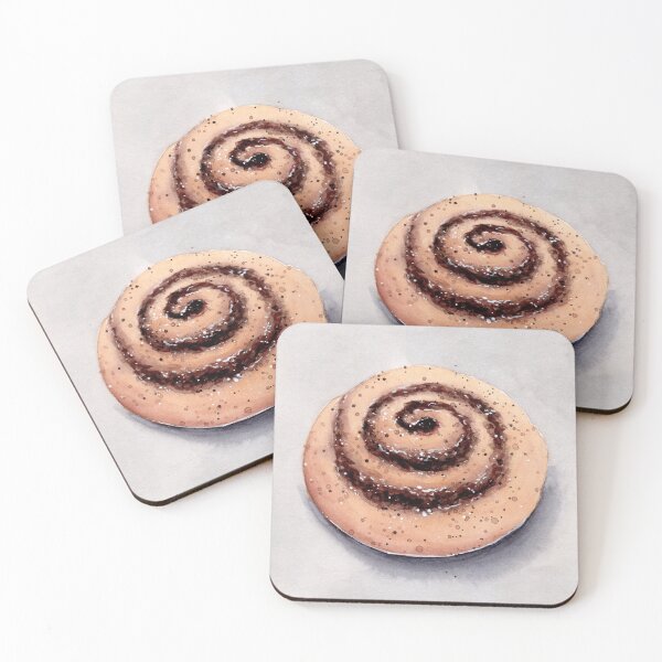 Item preview, Cinnamon Roll - Watercolour Illustration designed and sold by Pattokarts.