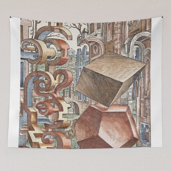 Item preview, Geometria et Perspectiva Pl 04 Fine Art print , Lorenz Stoer ,Geometric Landscape Architecture designed and sold by TeeARTHY.
