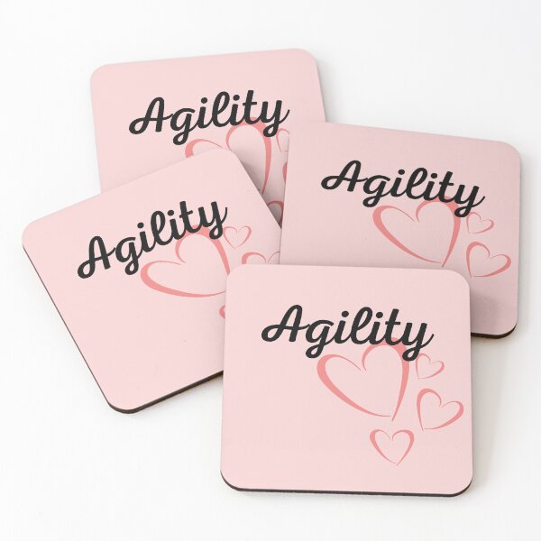 Item preview, Agility with pink hearts designed and sold by PausePapote.