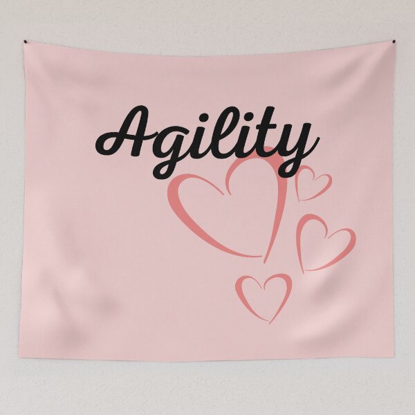 Item preview, Agility with pink hearts designed and sold by PausePapote.