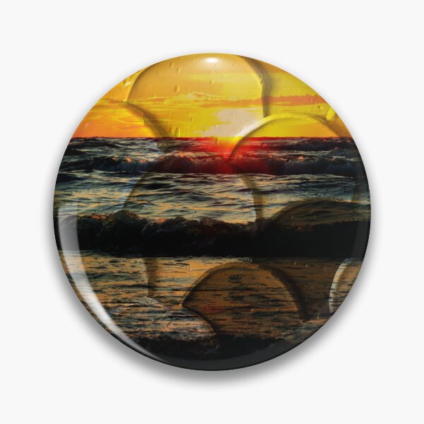 Item preview, Mixed Media: Sunset, seascape and oil painting, photo and painting by Marina Daniluka designed and sold by MariDaniArt.