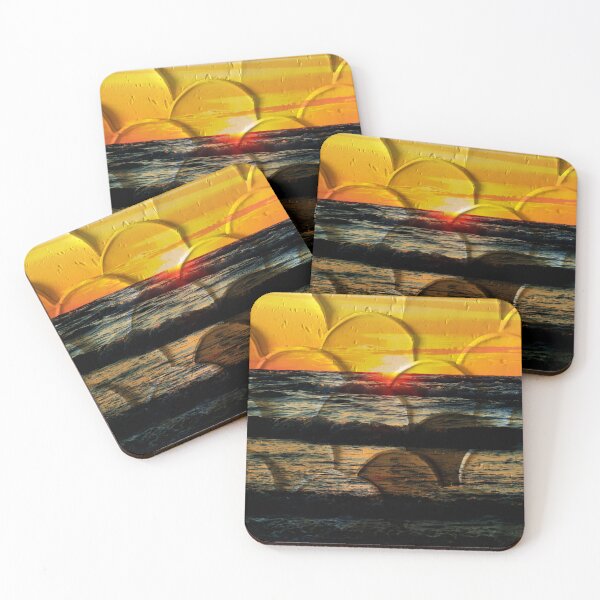 Item preview, Mixed Media: Sunset, seascape and oil painting, photo and painting by Marina Daniluka designed and sold by MariDaniArt.