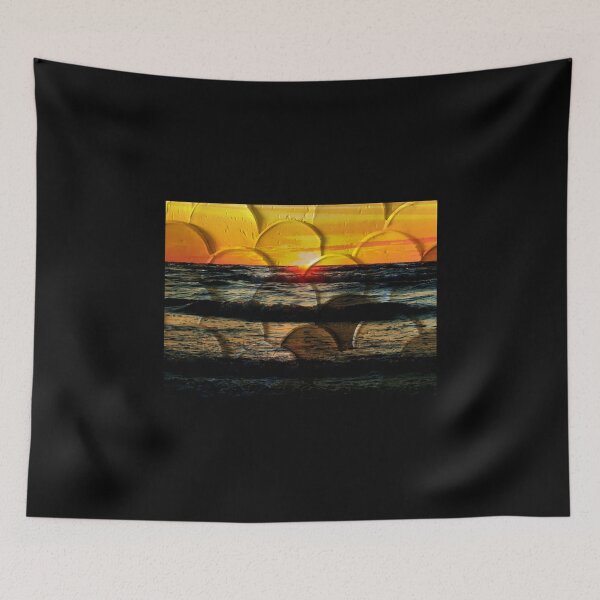 Item preview, Mixed Media: Sunset, seascape and oil painting, photo and painting by Marina Daniluka designed and sold by MariDaniArt.