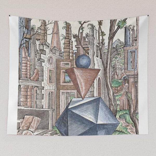 Item preview, Geometria et Perspectiva Pl 05 Fine Art print , Lorenz Stoer ,Geometric Landscape Architecture designed and sold by TeeARTHY.