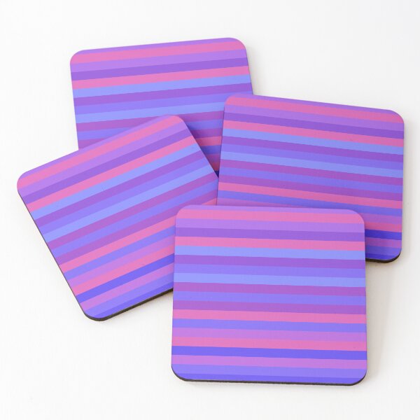 Artikelvorschau, Pop Art Colors Purply Horizontal Stripes 5748 entworfen und verkauft von Art in My Loft.