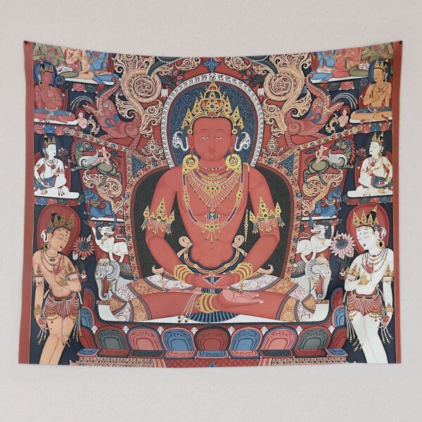 Item preview, Mandala 111 Amitabha Buddha Buddhist Thangka designed and sold by GuyBlank.