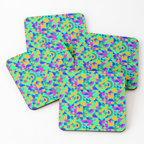 Item preview, geometric colorful patterns conceptual Art - Abstract Neo Geo graphic design designed and sold by Design Repo.