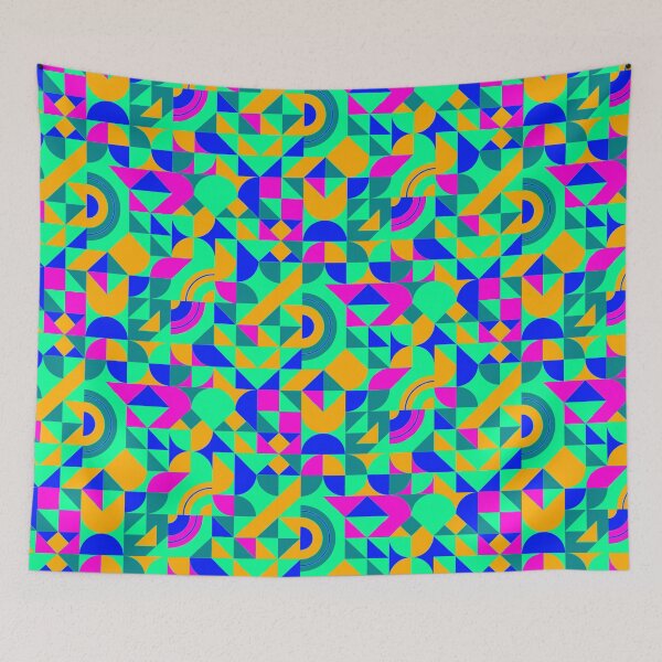 Item preview, geometric colorful patterns conceptual Art - Abstract Neo Geo graphic design designed and sold by Design Repo.