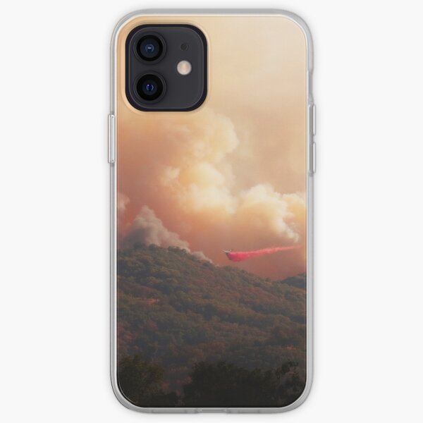 Black Bart Wildfire near Lake Mendocino California iPhone Soft Case