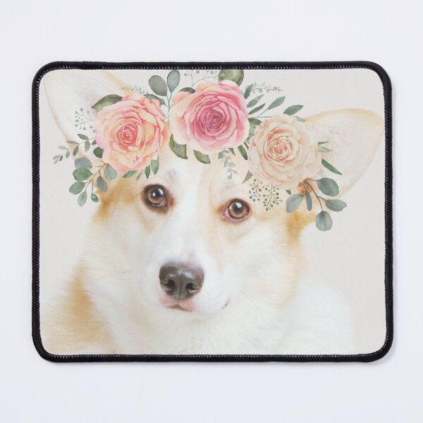 Item preview, Funny dog with flowers classic t-shirt designed and sold by NellyShaul.