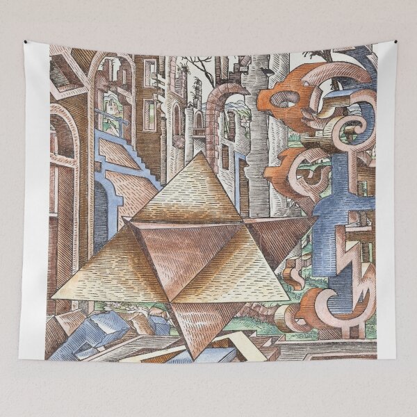 Item preview, Geometria et Perspectiva Pl 06 Fine Art print , Lorenz Stoer ,Geometric Landscape Architecture designed and sold by TeeARTHY.
