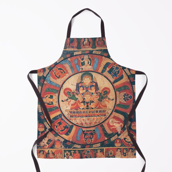 Item preview, Mandala 112 Moon God Chandra Nepal 1400s designed and sold by GuyBlank.