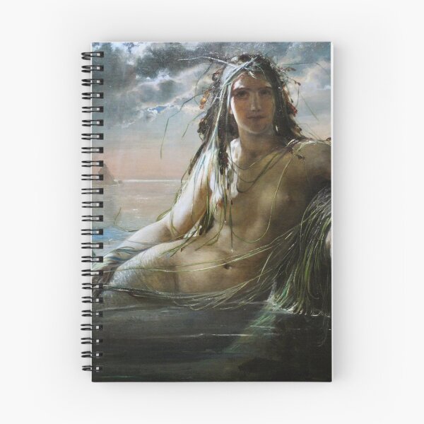 Item preview,  Mermaid vintage painting art - Elisabeth Jerichau-Baumann Havfrue designed and sold by Vintage Designs +.