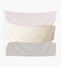 Gold Paint Stroke Wall Tapestry