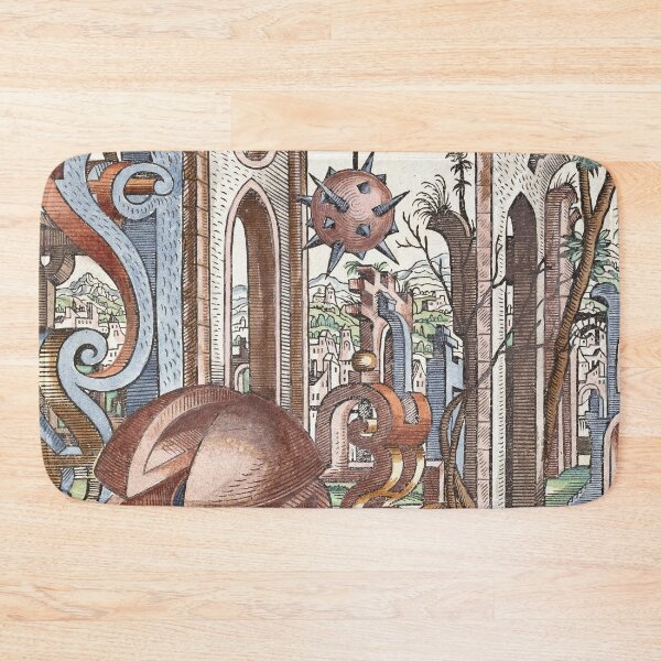 Item preview, Geometria et Perspectiva Pl 09 Impresión de Bellas Artes, Lorenz Stoer, Arquitectura del Paisaje Geométrico designed and sold by TeeARTHY.
