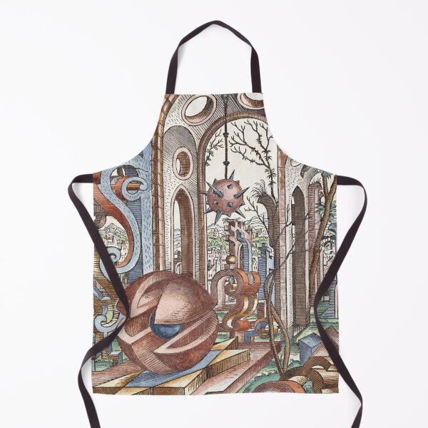 Item preview,  Geometria et Perspectiva Pl 09 Impresión de Bellas Artes, Lorenz Stoer, Arquitectura del Paisaje Geométrico designed and sold by TeeARTHY.