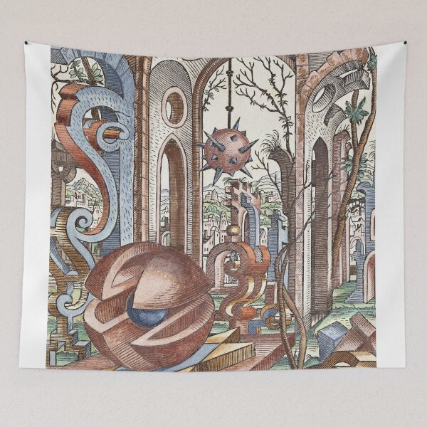 Item preview,  Geometria et Perspectiva Pl 09 Fine Art print , Lorenz Stoer ,Geometric Landscape Architecture designed and sold by TeeARTHY.