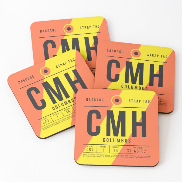Item preview, Luggage Tag E - CMH Columbus Ohio USA designed and sold by VoodooCircus.