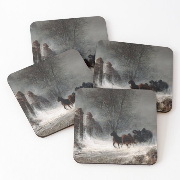 Item preview, Ghostly Horse drawn carriage designed and sold by Vintage Designs +.