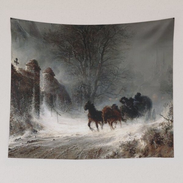 Item preview, Ghostly Horse drawn carriage designed and sold by Vintage Designs +.