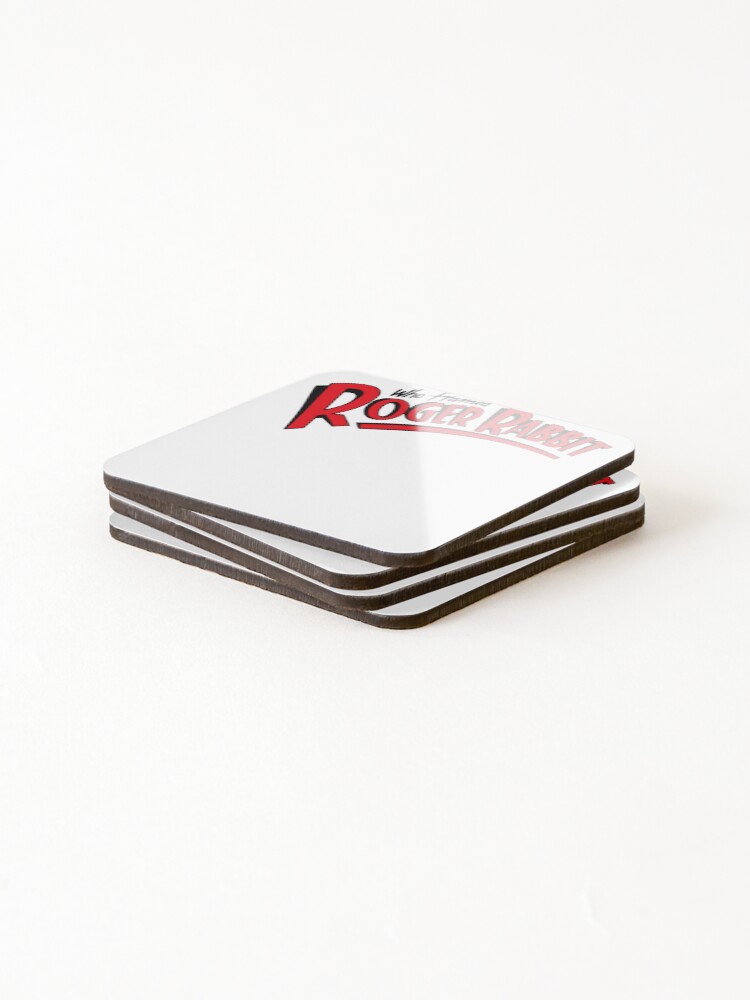 Thumbnail 4 of 5, Coasters (Set of 4), Who Framed Roger Rabbit Logo Ringer. designed and sold by malnargittx.