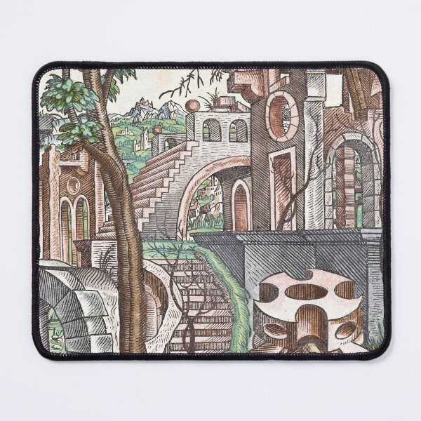 Item preview, Geometria et Perspectiva Pl 10 Fine Art print , Lorenz Stoer ,Geometric Landscape Architecture designed and sold by TeeARTHY.