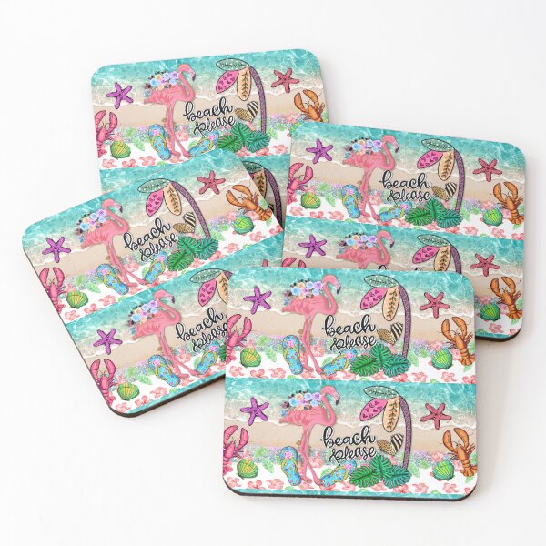 Item preview, Beach Please, Pink Flamingo designed and sold by dalypdesign.