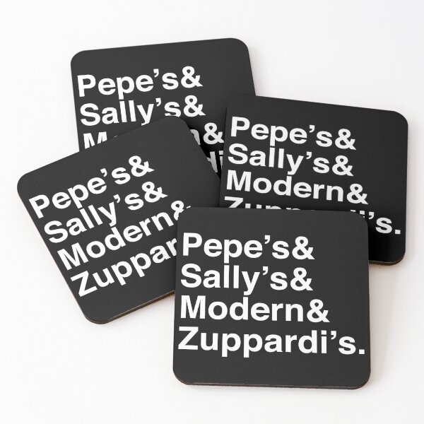 Item preview, Pepe's & Sally's & Modern & Zuppardi's - New Haven Pizza - White Font designed and sold by frankyou.