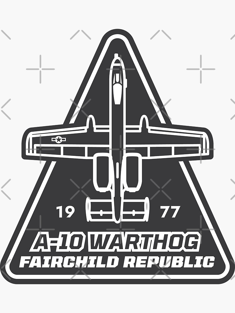 Thumbnail 3 of 3, Sticker, A-10 Warthog designed and sold by Aeronautdesign.
