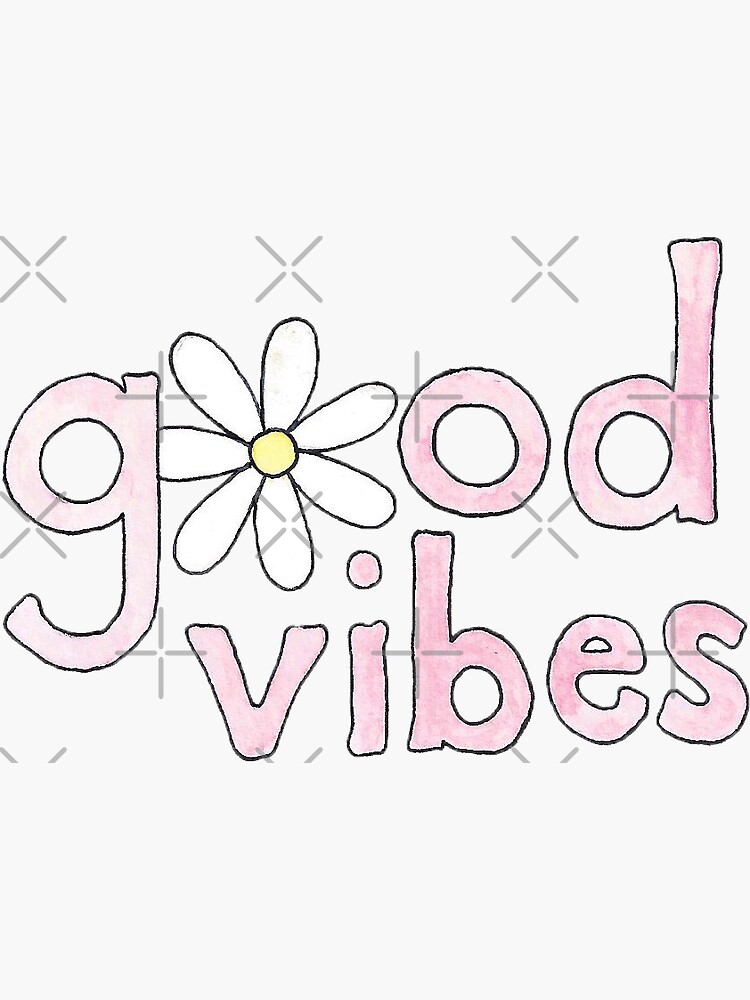 Good Vibes Only Notebook: Cute Floral Matte Cover With