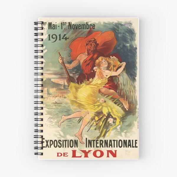 Item preview, Exposition Internationale De LYON 1914 by Jules Cheret Vintage French Art Nouveau Poster designed and sold by retroposters.