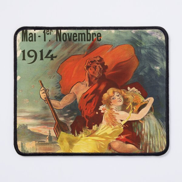 Item preview, Exposition Internationale De LYON 1914 by Jules Cheret Vintage French Art Nouveau Poster designed and sold by retroposters.