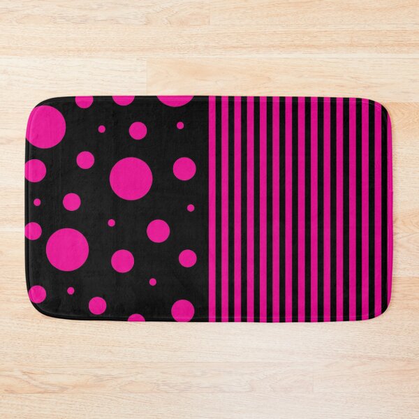 Item preview, Spots and Stripes - Magenta and Black  designed and sold by LAEC-Shop.