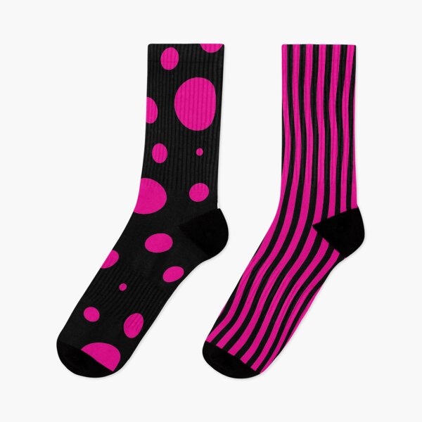 Item preview, Spots and Stripes - Magenta and Black  designed and sold by LAEC-Shop.