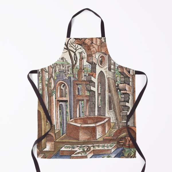 Item preview, Geometria et Perspectiva Pl 11 Impresión de Bellas Artes, Lorenz Stoer, Arquitectura del Paisaje Geométrico designed and sold by TeeARTHY.