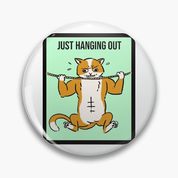 Item preview, Cat doing pull-ups designed and sold by LargeShop.