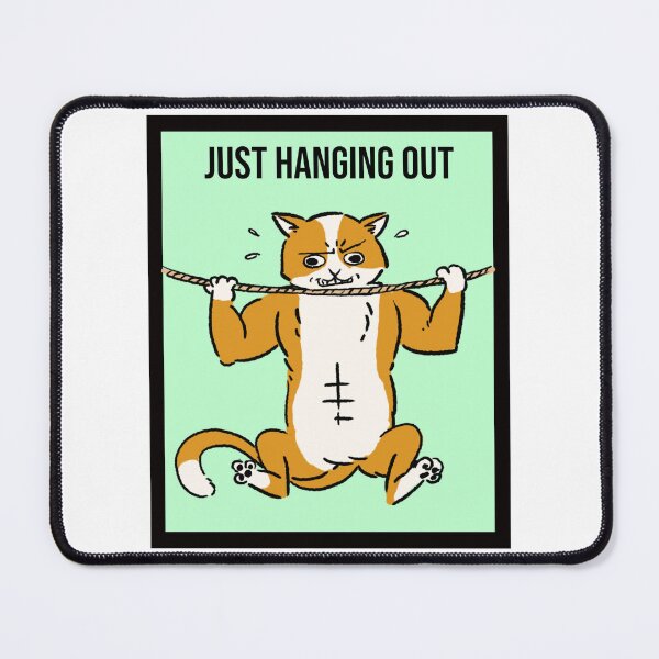 Item preview, Cat doing pull-ups designed and sold by LargeShop.