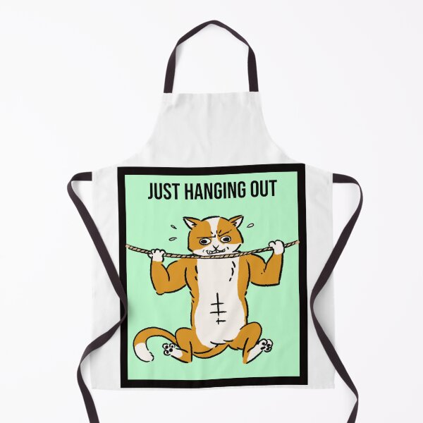 Item preview, Cat doing pull-ups designed and sold by LargeShop.