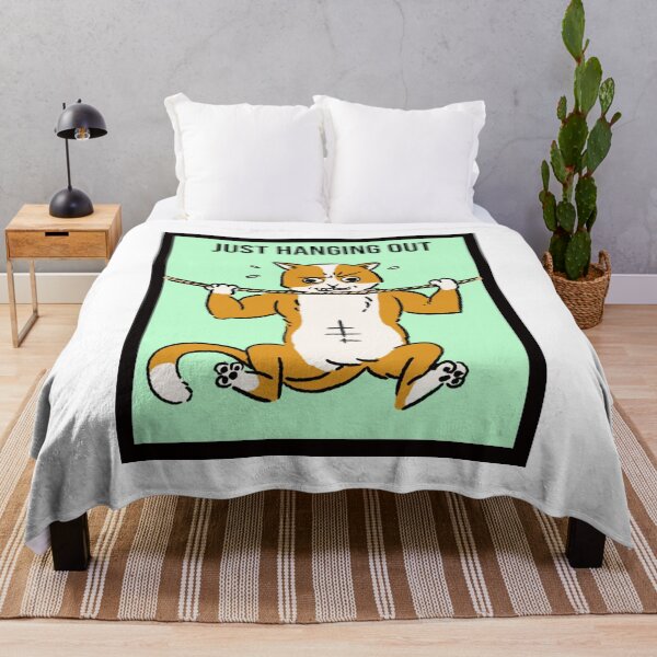Item preview, Cat doing pull-ups designed and sold by LargeShop.