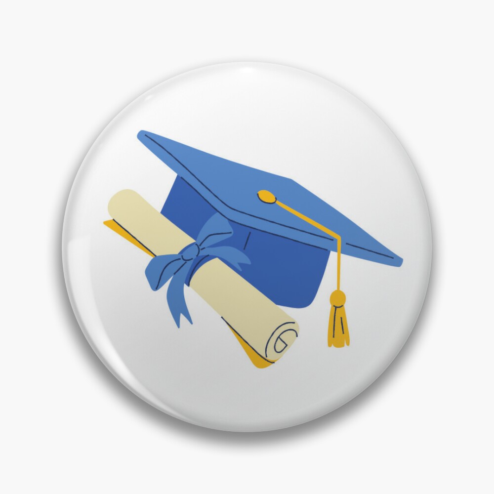 Graduation Hat And Bachelor Certificates Cartoon Vector Icon Illustration -  Graduation - Magnet